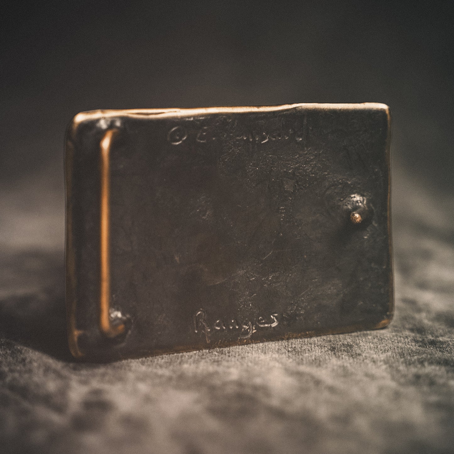 'RANGES' Bronze Belt Buckle