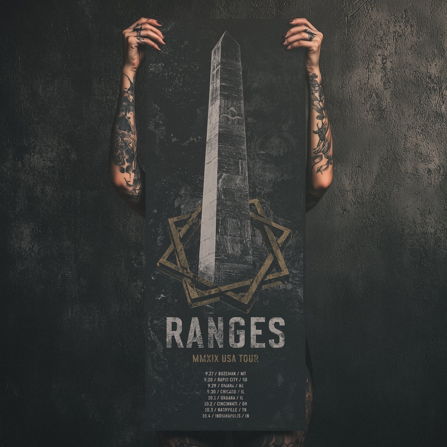 RANGES - Midwest Tour 2019 Poster